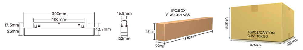 MF2-12A-RF 2.4GHz 12W Dual White Magnetic Floodlight